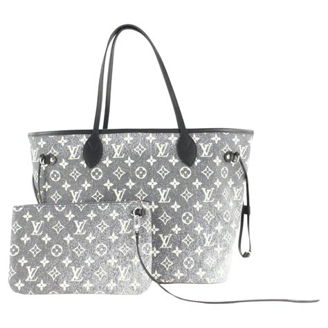 louis vuitton denim neverfull|louis vuitton neverfull shopper.